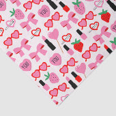 Schattige roze strikken tissuepapier (Detail)