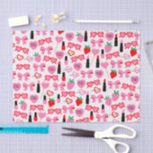 Schattige roze strikken tissuepapier (Craft)