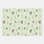 Schattige roze succulent hart Valentijnsdag Inpakpapier Vel (Voorkant 2)