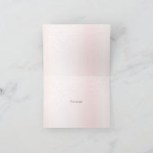 Schattige roze teddybeer hete luchtballon mooi bedankkaart (Binnen)