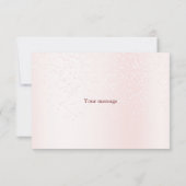 Schattige roze teddybeer hete luchtballon mooi bedankkaart (Achterkant)