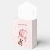 Schattige Roze Teddybeer Hete Luchtballonpartij Bedankdoosjes (Geopend)