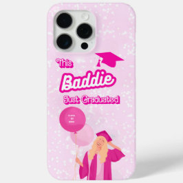 Schattige roze "This Baddie" gepersonaliseerd Afst iPhone 15 Pro Max Hoesje