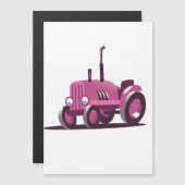Schattige Roze Tractor (Voorkant / Achterkant)