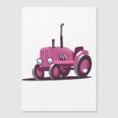 Schattige Roze Tractor (Voorkant)