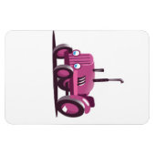Schattige Roze Tractor Magneet (Horizontaal)
