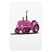 Schattige Roze Tractor Magneet (Verticaal)