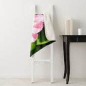 Schattige roze tulp sherpa deken (In situ)