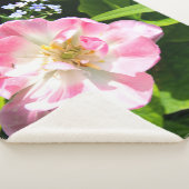 Schattige roze tulp sherpa deken (3/4)
