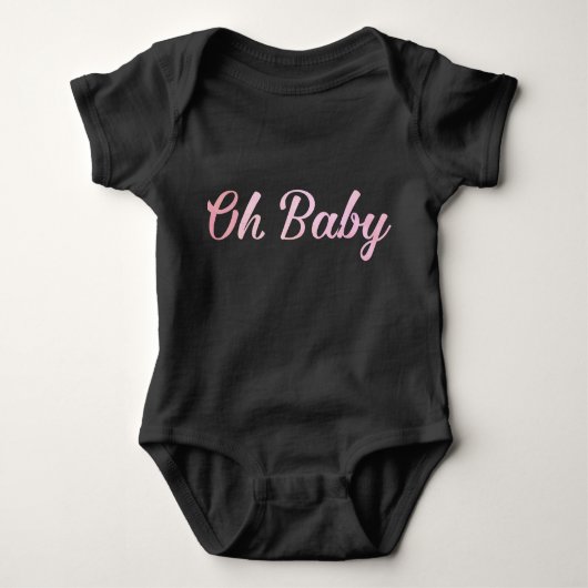 Schattige roze Tutu-penseelscript Romper (Voorkant)