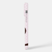 Schattige Roze Uil iPhone Hoesje (Linkerkant)