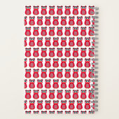 Schattige Roze Uil Notitieboek (Achterkant)