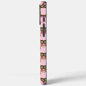 Schattige Roze Uil Patroon Kies kleur Case-Mate iPhone Case (Achterkant / Links)