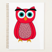 Schattige Roze Uil Planner (Voorkant)