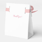 Schattige roze varken Cartoon Bedankdoosjes (Achterkant)