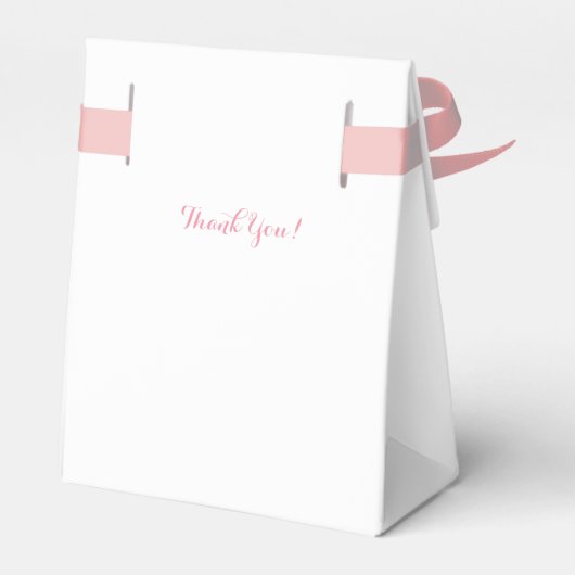 Schattige roze varken Cartoon Bedankdoosjes (Achterkant)