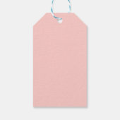 Schattige roze varken dank u cadeaulabel (Achterkant)