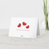 Schattige Roze Varken en Harten Ik hou van je Kaart (Achterkant)