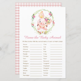 Schattige Roze Varken Naam van de Baby Dier Game