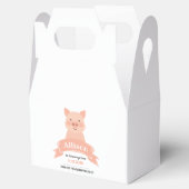 Schattige Roze Varken Verjaardagsfeest | Dank je Bedankdoosjes (Geopend)