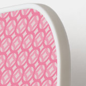 Schattige roze visgraat Pickleball Paddle (Links Detail)