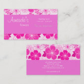 Schattige roze Visitekaartje (Voorkant / Achterkant)