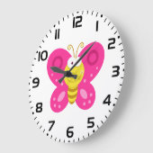 Schattige Roze Vlinder Grote Klok (Hoek)