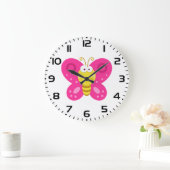 Schattige Roze Vlinder Grote Klok (Huis)