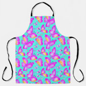 schattige roze vlinder schort (Voorkant)