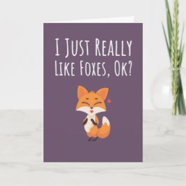 Schattige Roze Vos Kaarten Meisjes Voor Kinderen V