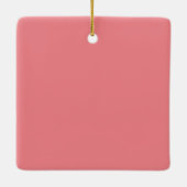 Schattige Roze Vrolijke Kerstboom Keramisch Ornament (Achterkant)