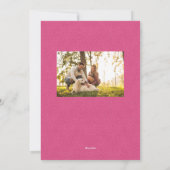 Schattige roze warm fuzzy Valentijnsdag huisdier f Feestdagenkaart (Achterkant)