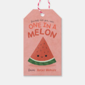 Schattige Roze Watermeloen School Classroom Valent Cadeaulabel (Voorkant)