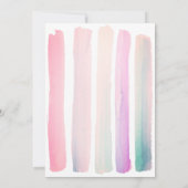 Schattige Roze Waterverf Kinder foto Verjaardagsfe Kaart (Achterkant)