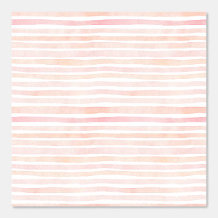 Schattige roze Waterverf strepen, kinderkamer Kind Behang