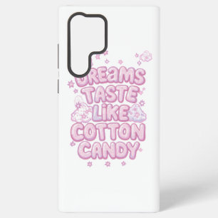 Schattige Roze Whimsical Dromer Typografie Samsung Galaxy Hoesje