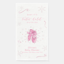 Schattige Roze Winter Sneeuwvlok Ballerina Baby Bo