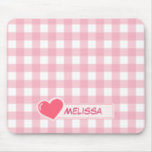 Schattige Roze & Wit Checkerboard Custom