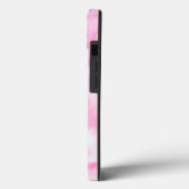 Schattige Roze Wit Textuur Tie Dye Case-Mate iPhone Case (Achterkant / Links)