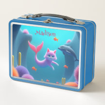 Schattige Roze Zeemeermin Kitten