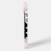 Schattige Roze Zwart Polka Dots High Heel Case-Mate iPhone Case (Achterkant / Links)