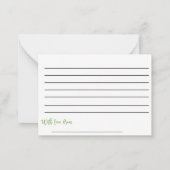 Schattige Rubber Duck Baby shower Dank u Nota Kaar Notitiekaartje (Achterkant)