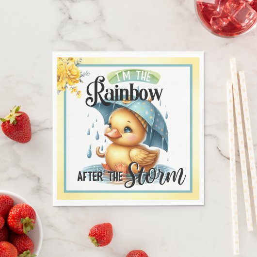 Schattige Rubber Duck Baby shower servetten (Insitu)