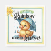 Schattige Rubber Duck Baby shower servetten (Voorkant)