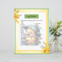 Schattige Rubber Duck Baby shower Snoep Match Game