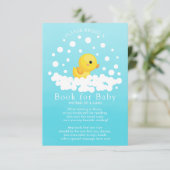 Schattige Rubber Duck Boek voor Baby Kaart (Staand voorkant)