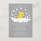 Schattige Rubber Duck Boek voor Baby Kaart (Voorkant)