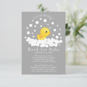 Schattige Rubber Duck Boek voor Baby Kaart (Staand voorkant)