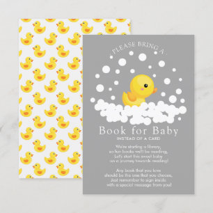 Schattige Rubber Duck Boek voor Baby Kaart