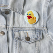 Schattige Rubber Duck Ronde Button 5,7 Cm (In situ)